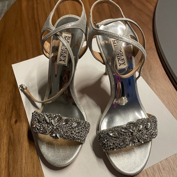 Badgley Mischka Hailey Embellished Strappy Sandals - Picture 3 of 13